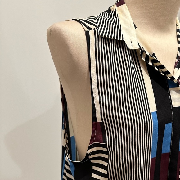 Topshop striped sleeveless top - Picture 5 of 10